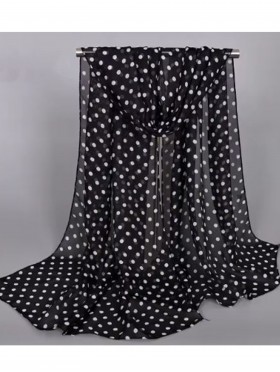 Chiffon Polka Dot Fashion Scarf